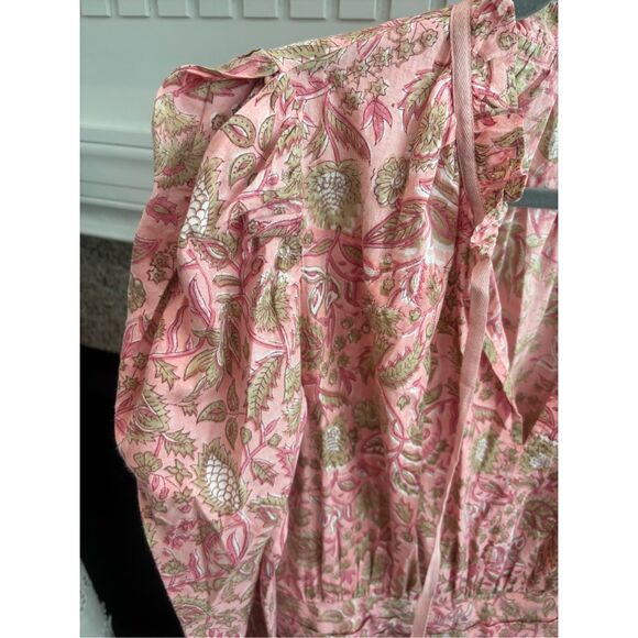 NWOT Anna Cate Isabella Dress Block Print Pink Floral Large , $298 - Picture 5 of 9